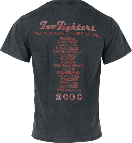T-Shirt Manches courtes  de Foo Fighters - 2000 Tour - S à 3XL - pour Homme - noir - Foo Fighters - View 2