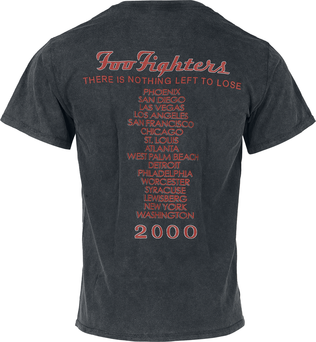 T-Shirt Manches courtes  de Foo Fighters - 2000 Tour - S à 3XL - pour Homme - noir - Foo Fighters - View 2