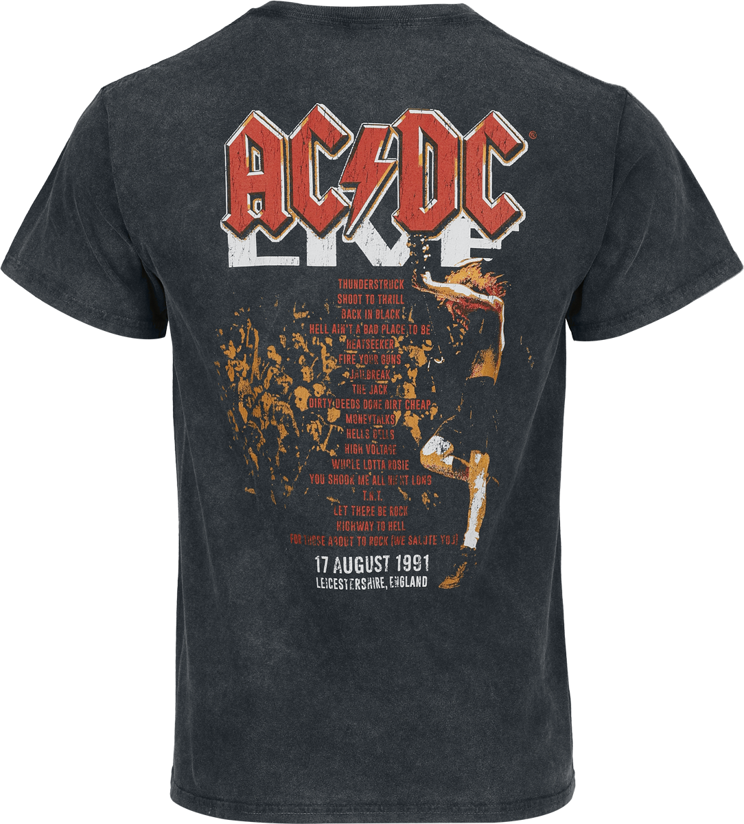 T-Shirt Manches courtes  de AC/DC - Live At Donington - S à XXL - pour Homme - noir - AC/DC - View 2