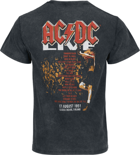 T-Shirt Manches courtes  de AC/DC - Live At Donington - S à XXL - pour Homme - noir - AC/DC - View 2