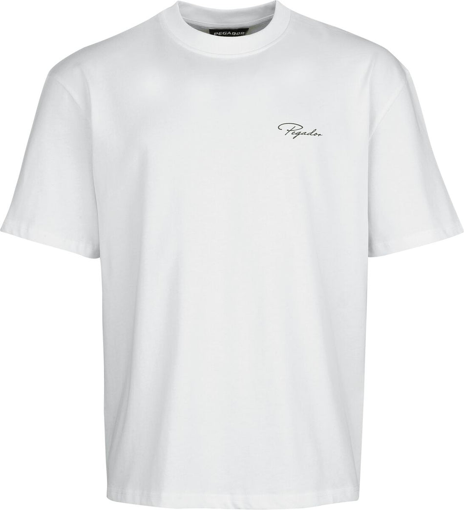 T-Shirt Oversize  de Pegador - Pike Oversized Tee - S à XXL - pour Homme - blanc - Pegador