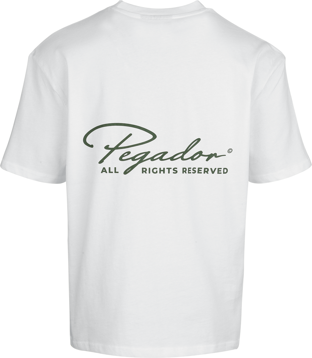 T-Shirt Oversize  de Pegador - Pike Oversized Tee - S à XXL - pour Homme - blanc - Pegador - View 2