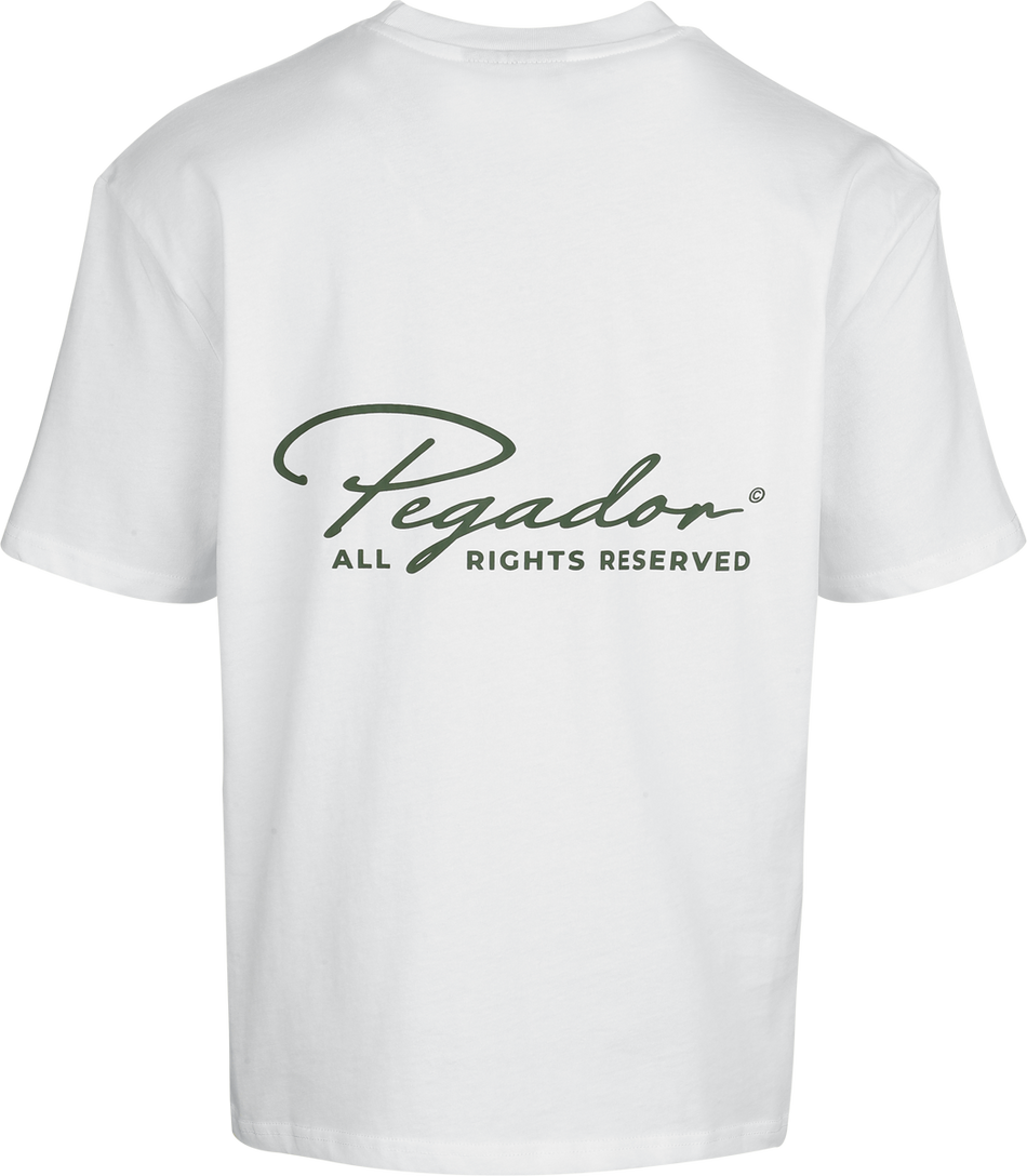 T-Shirt Oversize  de Pegador - Pike Oversized Tee - S à XXL - pour Homme - blanc - Pegador - View 2