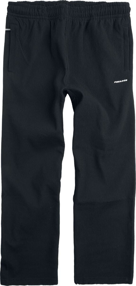 Pantalon en toile  de Pegador - Troy Plissee Pants - S à XXL - pour Homme - noir - Pegador