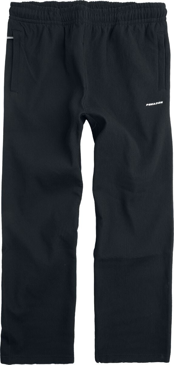 Pantalon en toile  de Pegador - Troy Plissee Pants - S à XXL - pour Homme - noir - Pegador