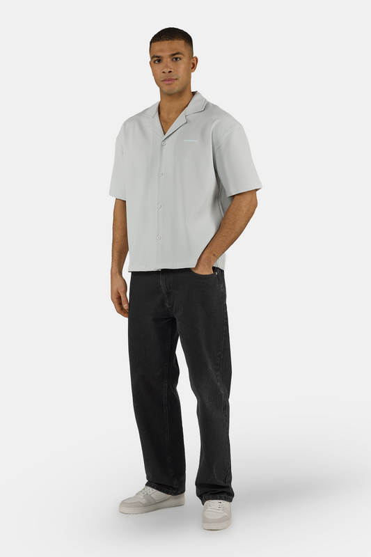 Chemise manches courtes  de Pegador - Troy Plissee Summer Shirt - S à XXL - pour Homme - gris - Pegador - View 2
