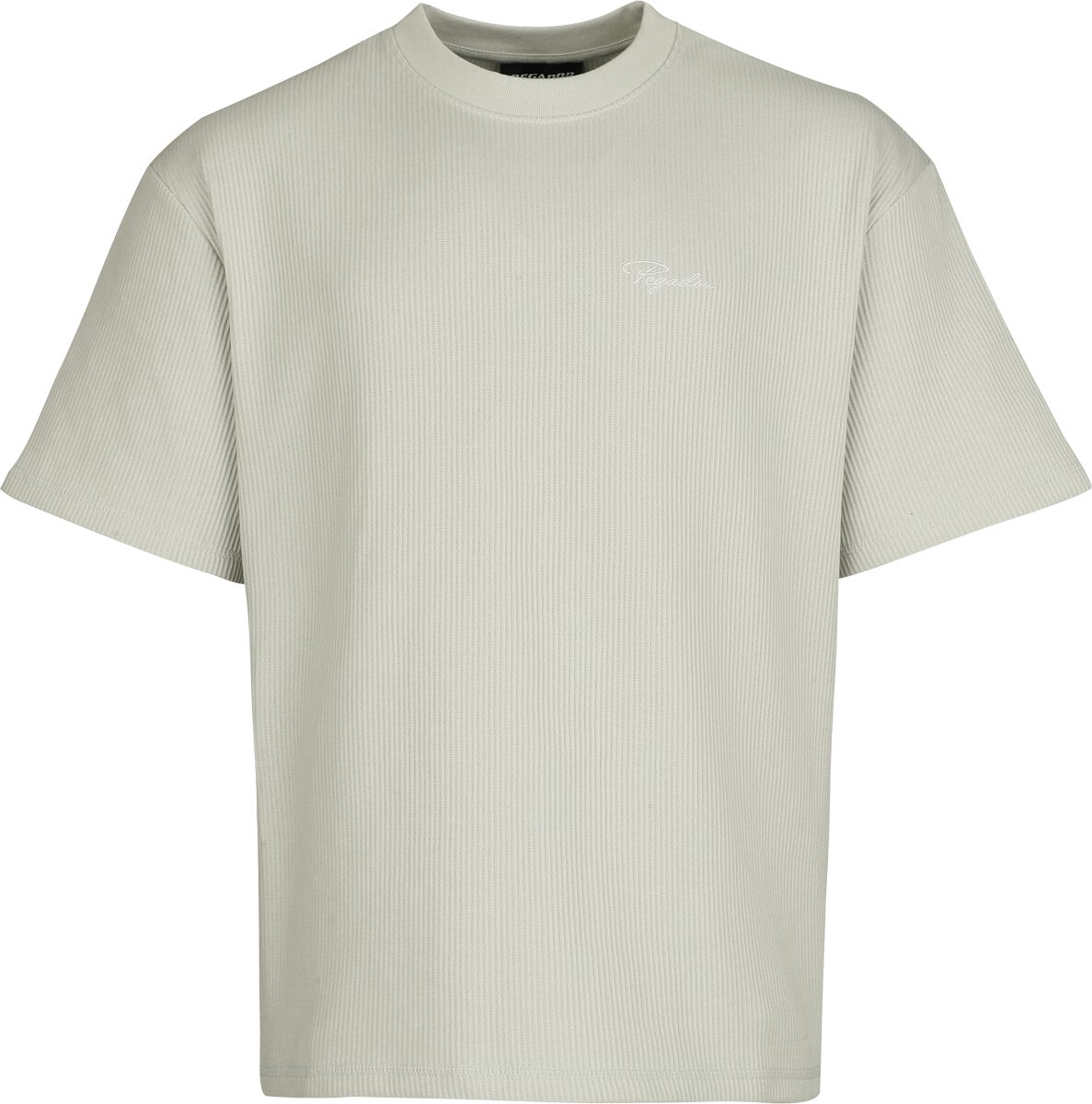 T-Shirt Oversize  de Pegador - Signar Oversized Rib Tee - S à XXL - pour Homme - gris - Pegador