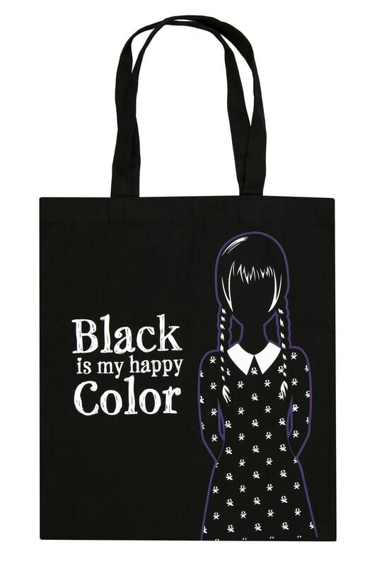 Sac En Tissu  de Wednesday - Black Is My Happy Colour - pour Unisexe - noir - Wednesday