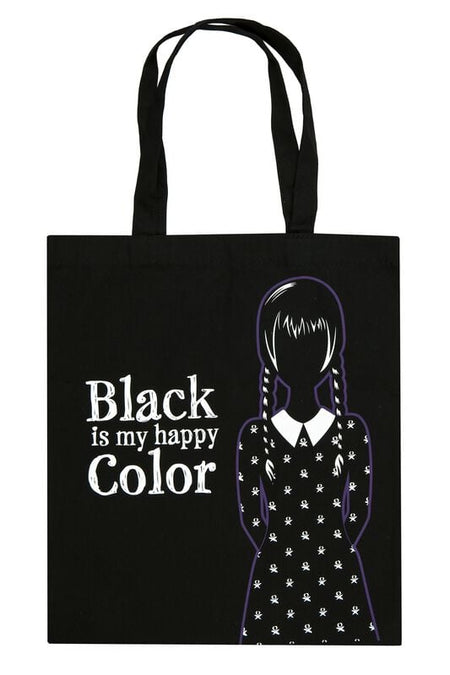 Sac En Tissu  de Wednesday - Black Is My Happy Colour - pour Unisexe - noir - Wednesday