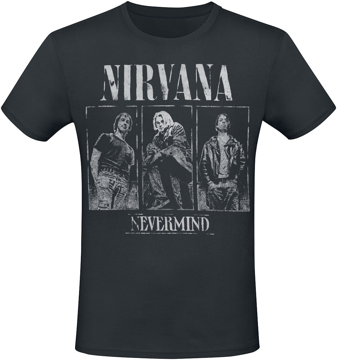 T-Shirt Manches courtes  de Nirvana - Nevermind Photo - S à 3XL - pour Homme - noir - Nirvana