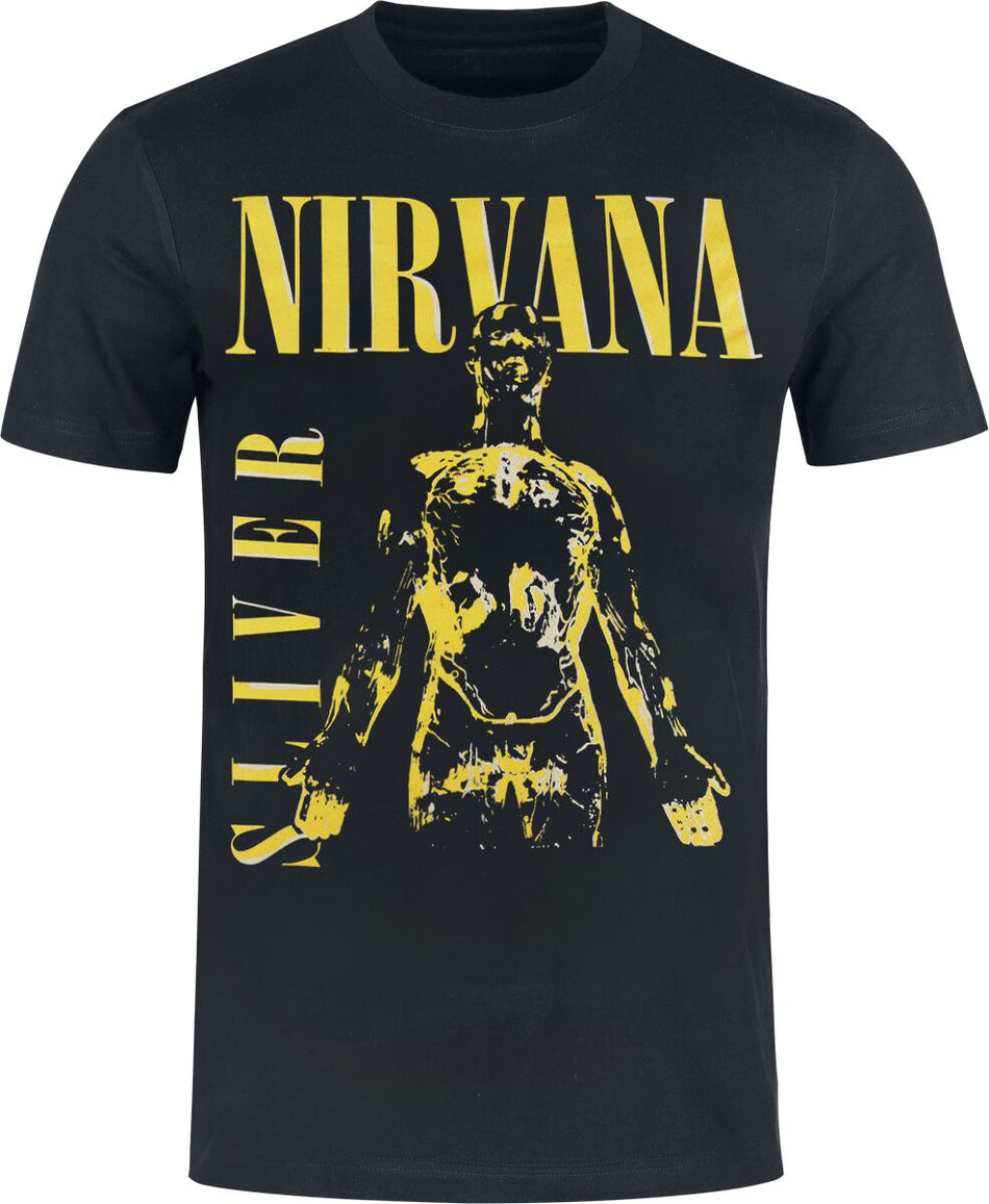 T-Shirt Manches courtes  de Nirvana - Sliver - S à 3XL - pour Homme - noir - Nirvana
