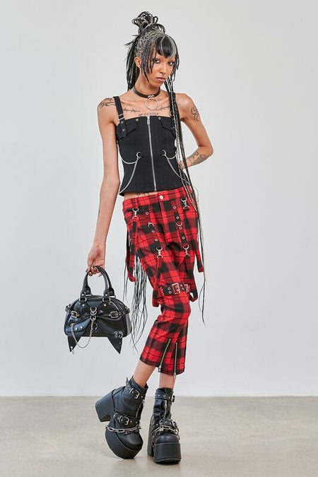 Top Rockabilly de Banned Alternative - Street Anarchy - Haut - XS à XXL - pour Femme - noir - Banned Alternative