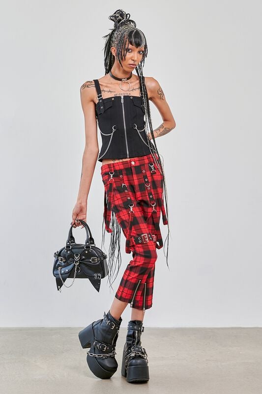 Top Rockabilly de Banned Alternative - Street Anarchy - Haut - XS à XXL - pour Femme - noir - Banned Alternative