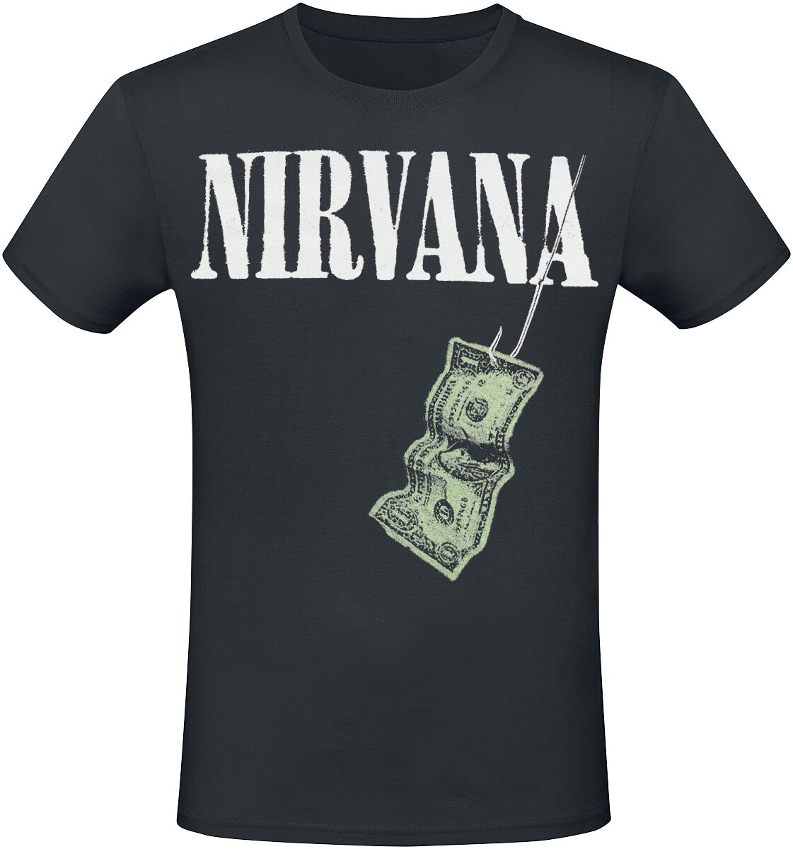 T-Shirt Manches courtes  de Nirvana - Nevermind Tracklist - M à 3XL - pour Homme - noir - Nirvana