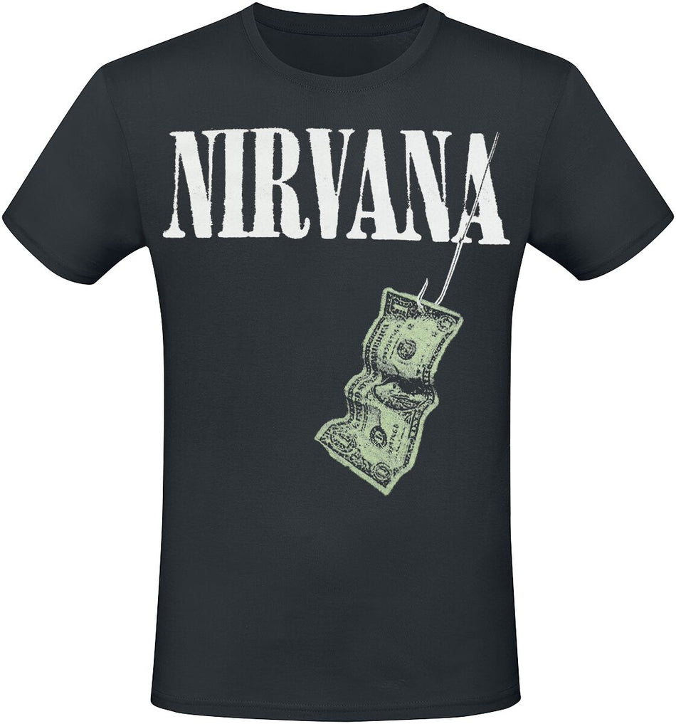 T-Shirt Manches courtes  de Nirvana - Nevermind Tracklist - M à 3XL - pour Homme - noir - Nirvana