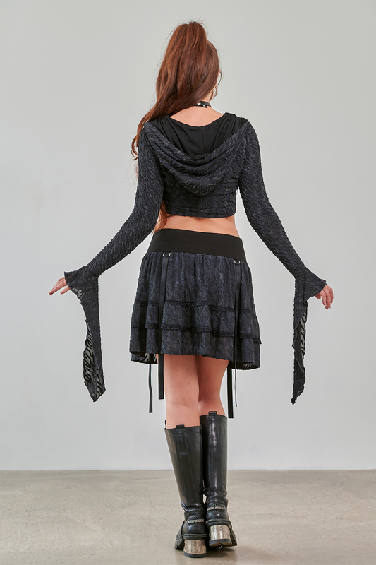 Jupe courte Rockabilly de Banned Alternative - Dark Fairy - Jupe - XS à XXL - pour Femme - noir - Banned Alternative - View 2