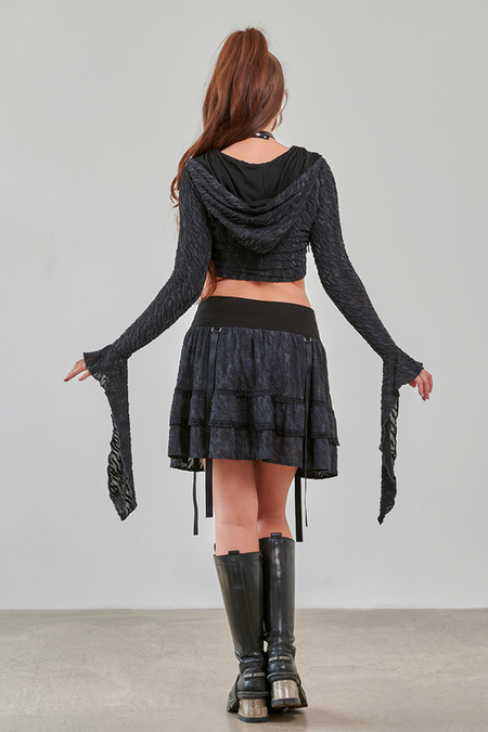 Jupe courte Rockabilly de Banned Alternative - Dark Fairy - Jupe - XS à XXL - pour Femme - noir - Banned Alternative - View 2