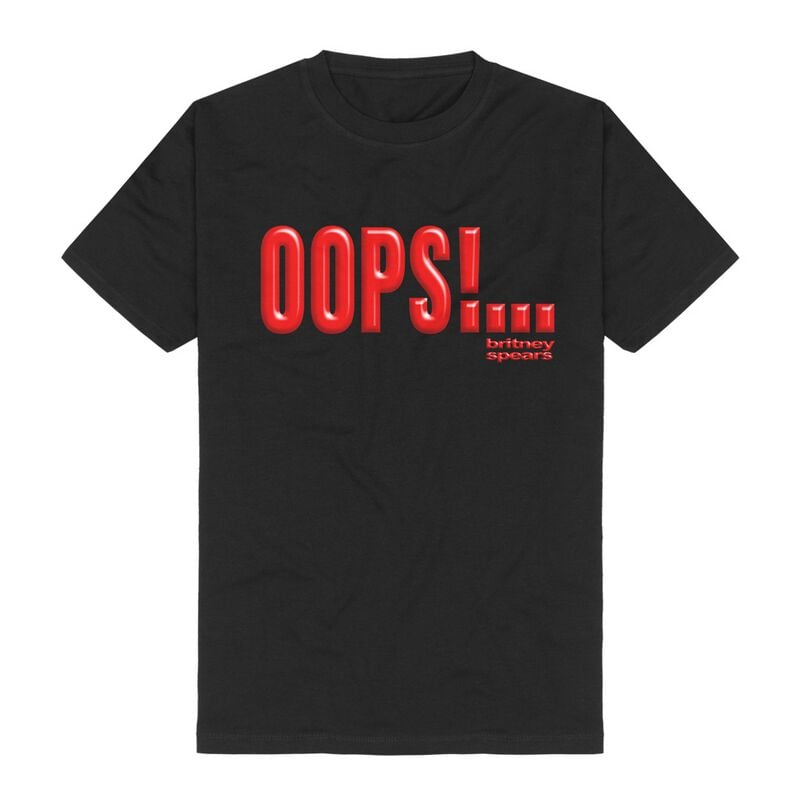 T-Shirt Manches courtes  de Britney Spears - Oops Writing - S à 3XL - pour Homme - noir - Britney Spears