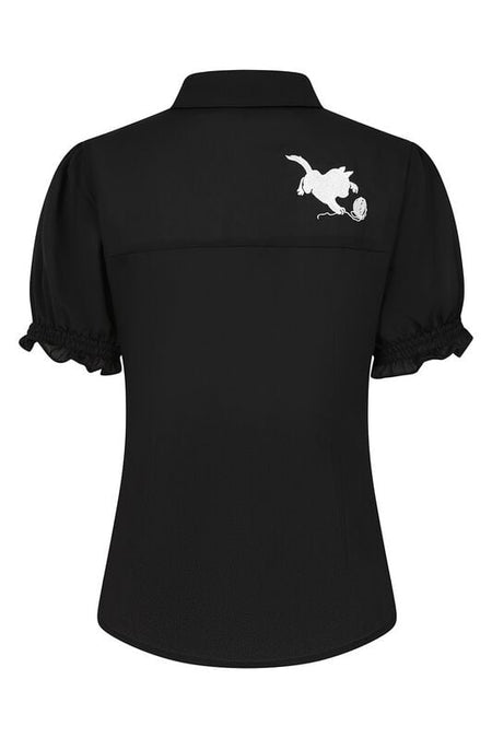 Chemisier Rockabilly de Banned Alternative - Sophie - XS à 4XL - pour Femme - noir - Banned Alternative