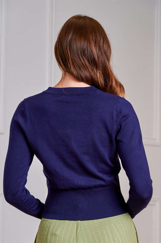 Gilets & Ponchos Rockabilly de Banned Alternative - NARA - S à 4XL - pour Femme - bleu foncé - Banned Alternative - View 2