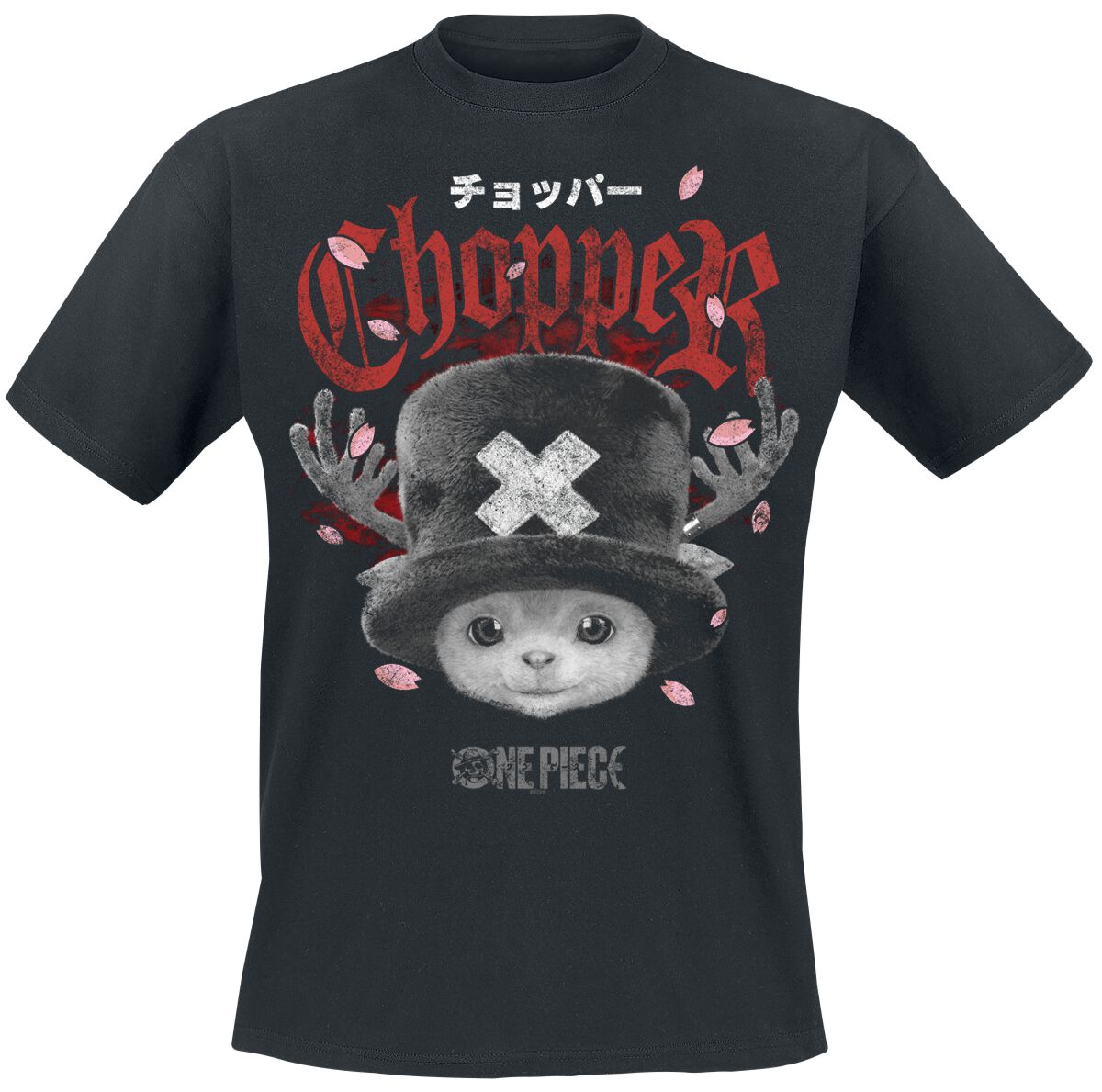 T-Shirt Manches courtes  de One Piece - Onr Piece -Chopper Heavy Metal - S à 3XL - pour Homme - noir - One Piece