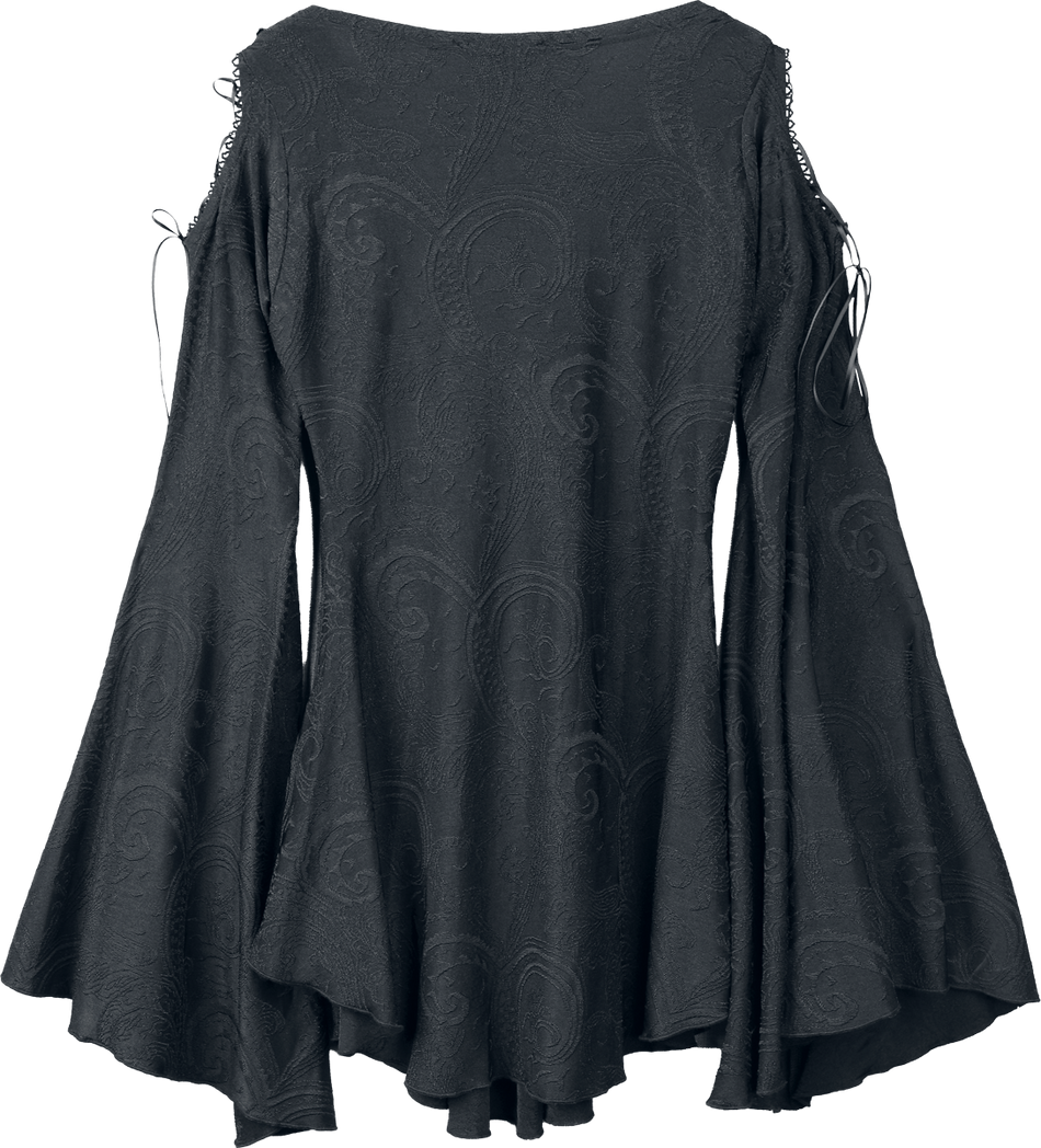 Robe courte Gothic de Devil Fashion - Pattern Shoulder Hollow Gothic - XS à 3XL - pour Femme - noir - Devil Fashion - View 2