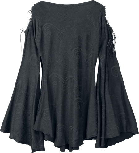 Robe courte Gothic de Devil Fashion - Pattern Shoulder Hollow Gothic - XS à 3XL - pour Femme - noir - Devil Fashion - View 2