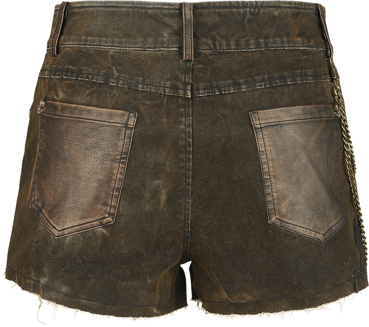 Short Gothic de Devil Fashion - Steampunk Gear Shorts - XS à 3XL - pour Femme - marron - Devil Fashion - View 2