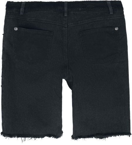 Short Gothic de Devil Fashion - Punk vintage tattered men's half pants - S à XXL - pour Homme - noir - Devil Fashion - View 2