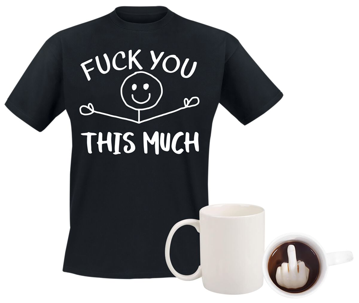 Fan Package Fun de Slogans - Fuck You This Much - Pack - pour Homme - noir - Slogans