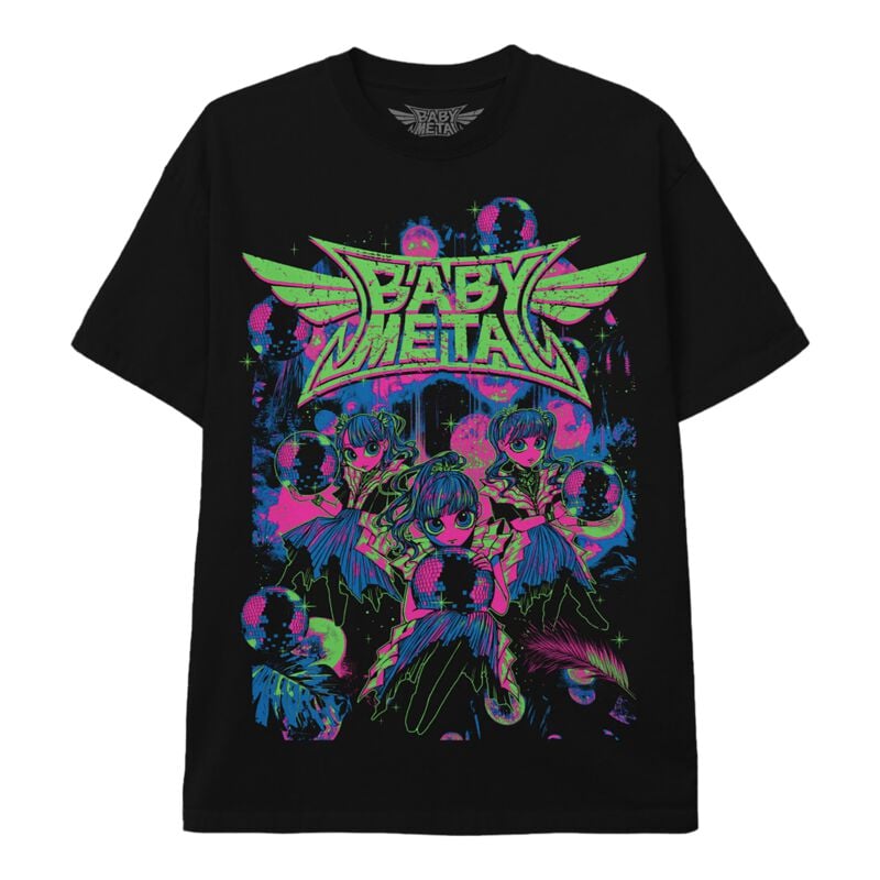 T-Shirt Manches courtes  de Babymetal - Neon Logo - S à 3XL - pour Homme - noir - Babymetal