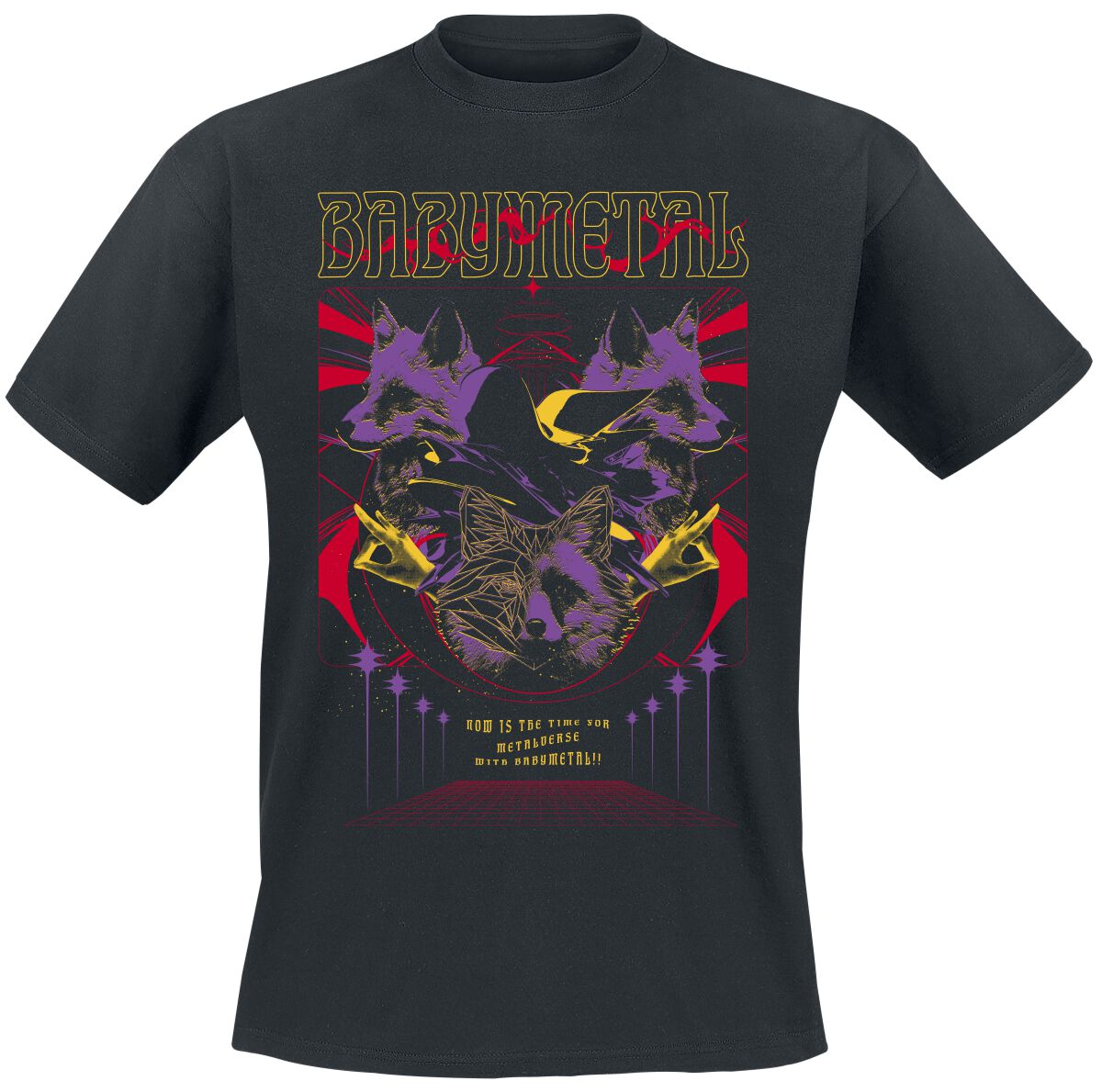 T-Shirt Manches courtes  de Babymetal - Tour Poster - S à 3XL - pour Homme - noir - Babymetal
