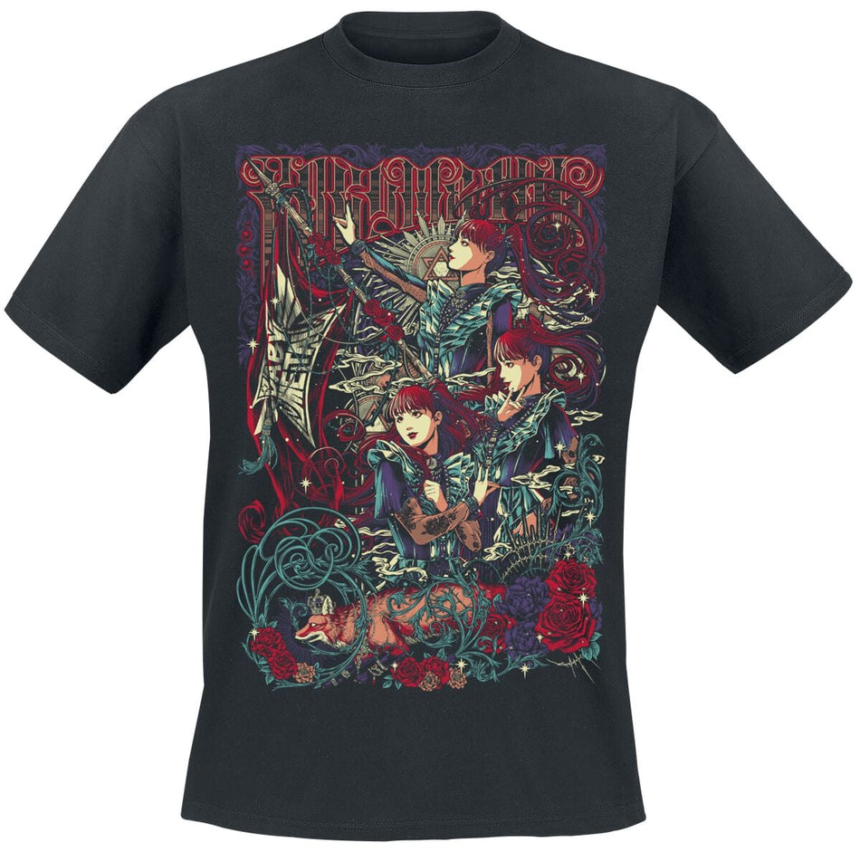 T-Shirt Manches courtes  de Babymetal - Flag Group - S à XL - pour Homme - noir - Babymetal