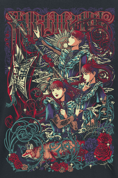 T-Shirt Manches courtes  de Babymetal - Flag Group - S à XL - pour Homme - noir - Babymetal - View 2