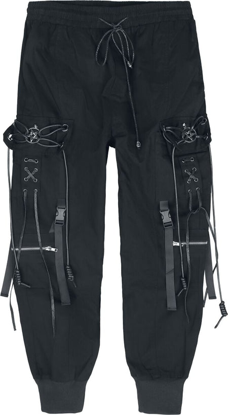 Bas de survêtement Gothic de Devil Fashion - Pentagram Punk Men's Pants - S à 4XL - pour Homme - noir - Devil Fashion