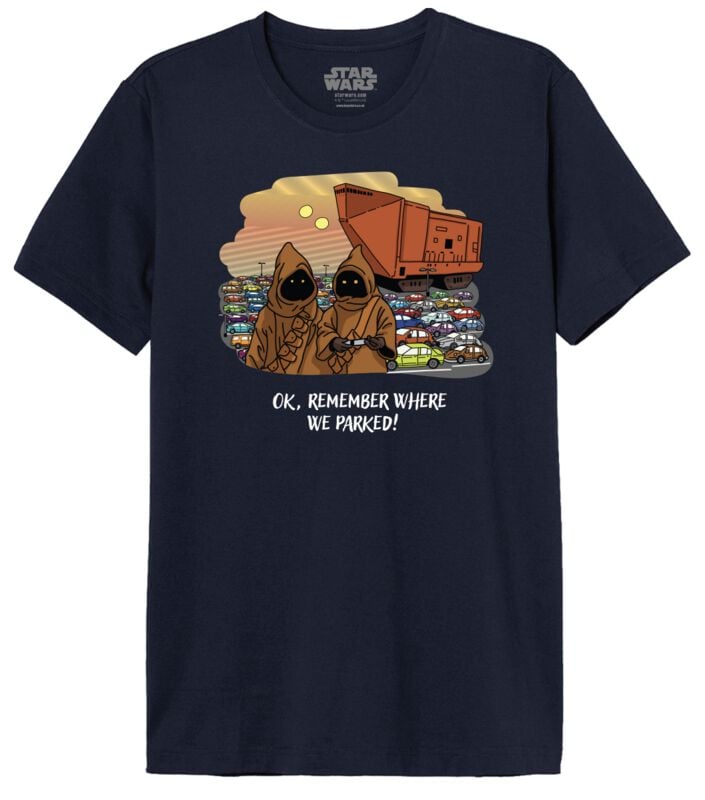 T-Shirt Manches courtes Disney de Star Wars - Jawa - Ok, Remember Where We Parked! - M à XXL - pour Homme - marine - Star Wars
