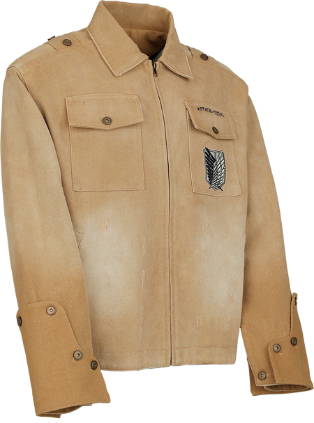 Veste en Jean  de L'Attaque Des Titans - Colossal Titan - S à 3XL - pour Homme - marron - L'Attaque Des Titans - View 2