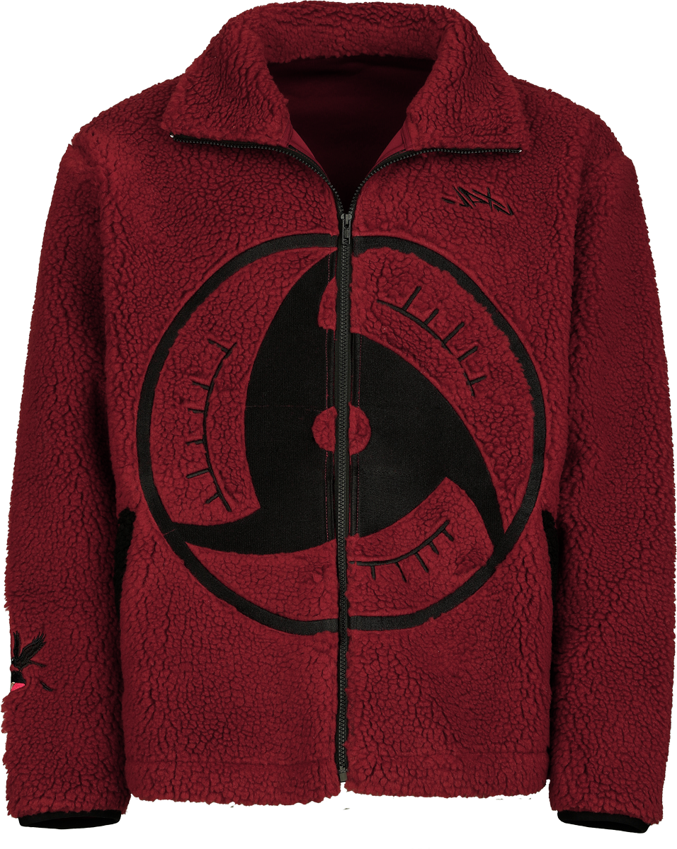 Veste mi-saison  de Naruto Shippûden - Mangekyō Sharingan - S à 3XL - pour Homme - rouge - Naruto Shippûden - View 2