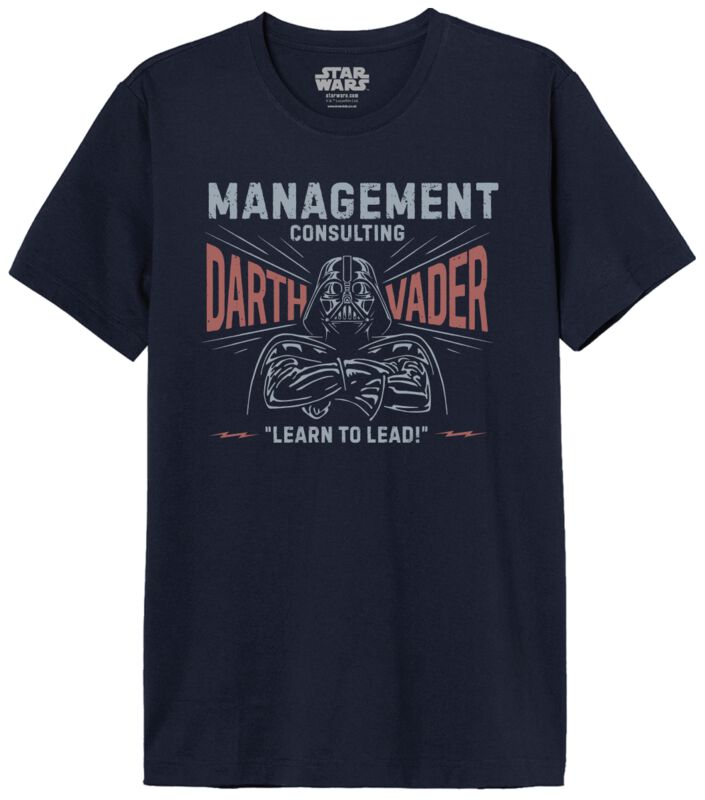 T-Shirt Manches courtes Disney de Star Wars - Dark Vador - Management Consulting - M à XXL - pour Homme - marine - Star Wars