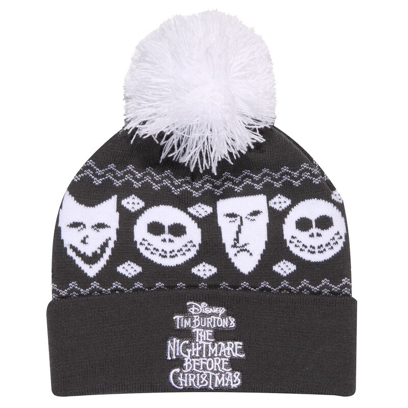 Bonnet Disney de L'Étrange Noël De Monsieur Jack - Jack Misfits - pour Unisexe - gris/blanc - L'Étrange Noël De Monsieur Jack