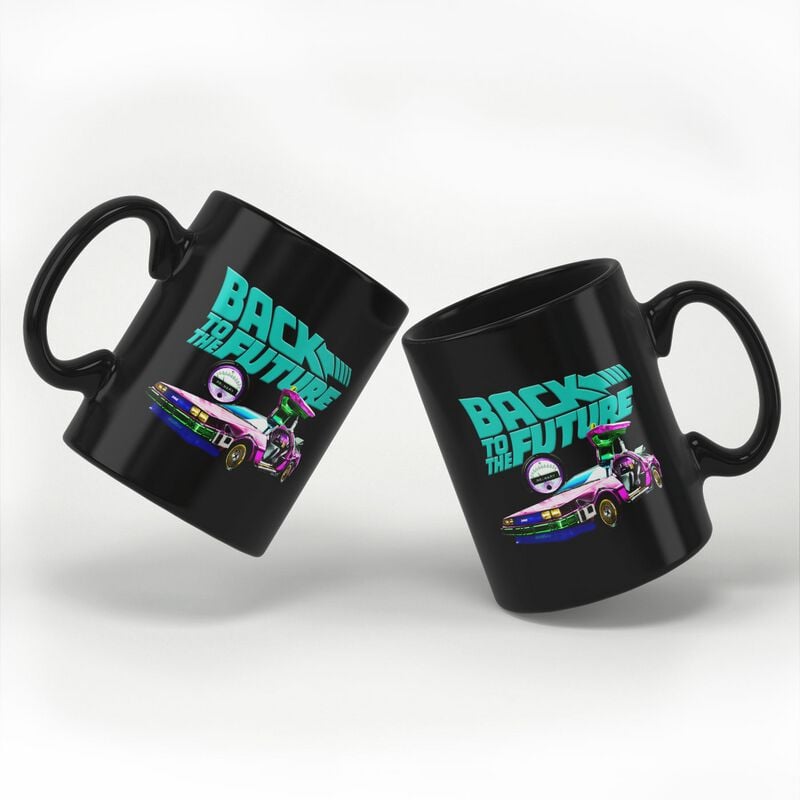 Mug  de Retour Vers Le Futur - Delorean - pour Indifférent - noir - Retour Vers Le Futur