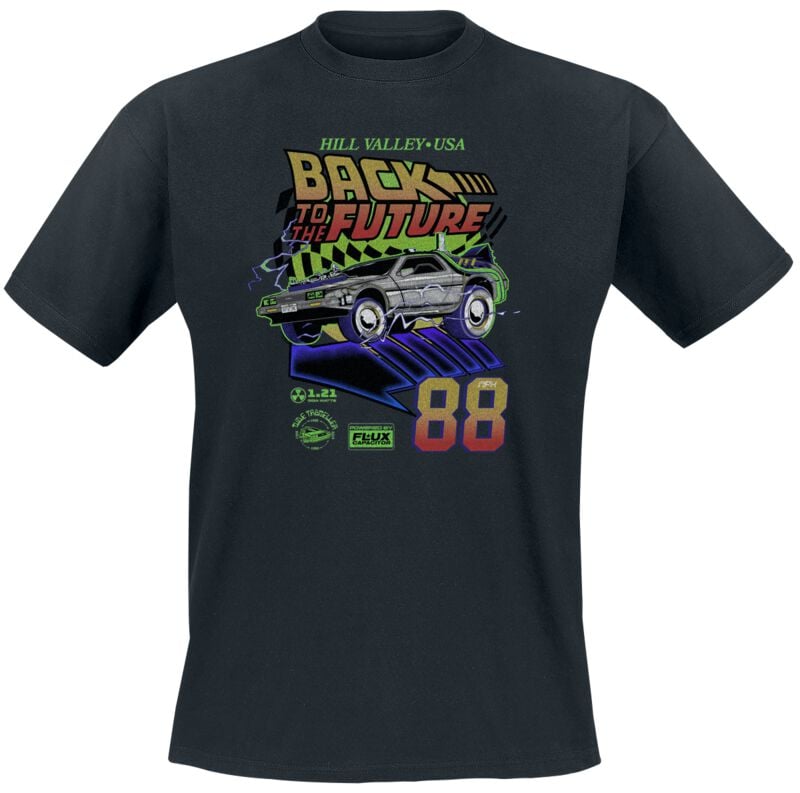 T-Shirt Manches courtes  de Retour Vers Le Futur - In Full Speed - M à 5XL - pour Homme - noir - Retour Vers Le Futur