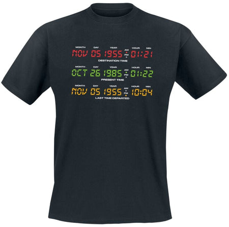 T-Shirt Manches courtes  de Retour Vers Le Futur - Delorean Display - S à 5XL - pour Homme - noir - Retour Vers Le Futur