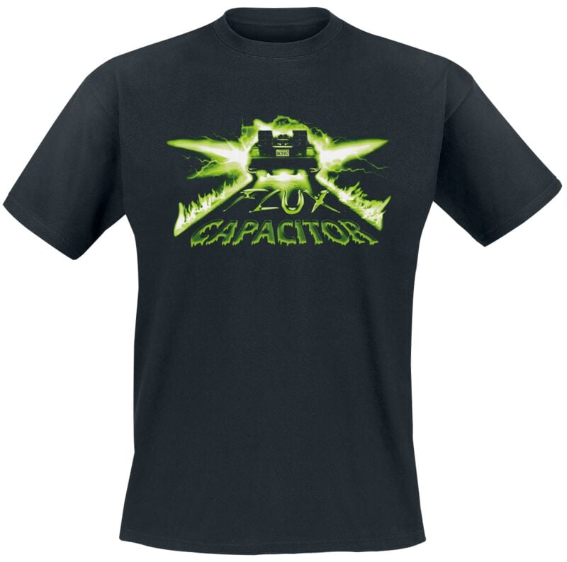 T-Shirt Manches courtes  de Retour Vers Le Futur - Neon Flux Capacitor - S à 5XL - pour Homme - noir - Retour Vers Le Futur