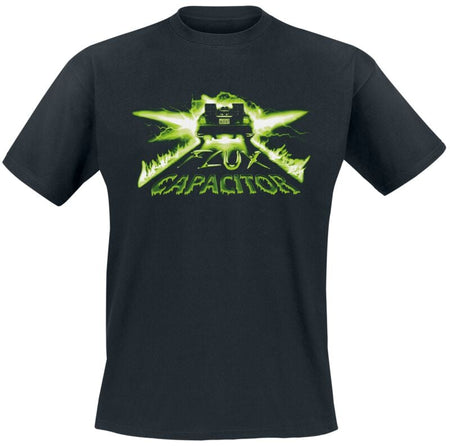 T-Shirt Manches courtes  de Retour Vers Le Futur - Neon Flux Capacitor - S à 5XL - pour Homme - noir - Retour Vers Le Futur