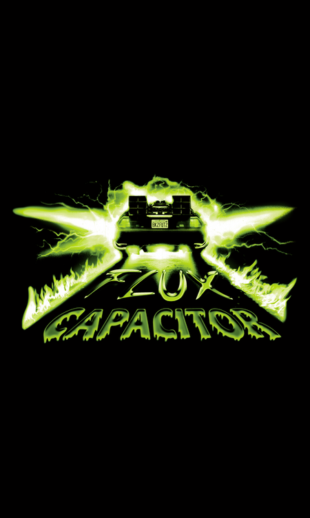 T-Shirt Manches courtes  de Retour Vers Le Futur - Neon Flux Capacitor - S à 5XL - pour Homme - noir - Retour Vers Le Futur - View 2