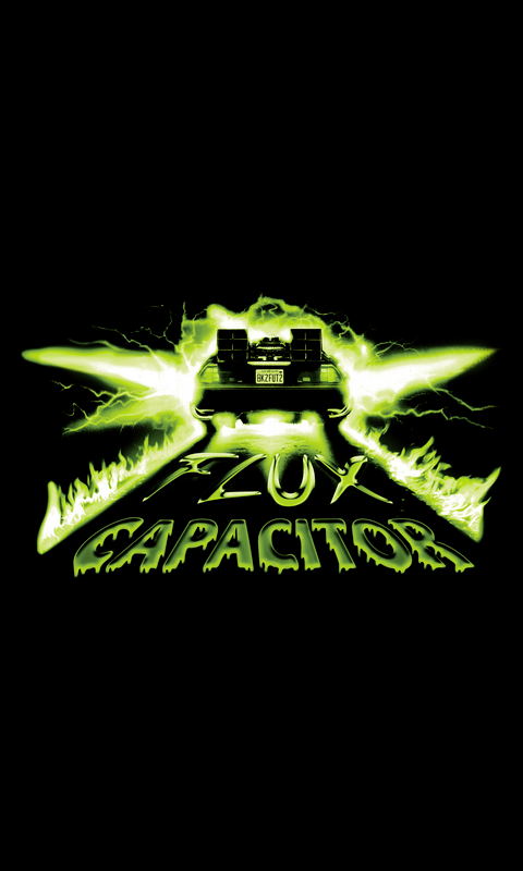 T-Shirt Manches courtes  de Retour Vers Le Futur - Neon Flux Capacitor - S à 5XL - pour Homme - noir - Retour Vers Le Futur - View 2