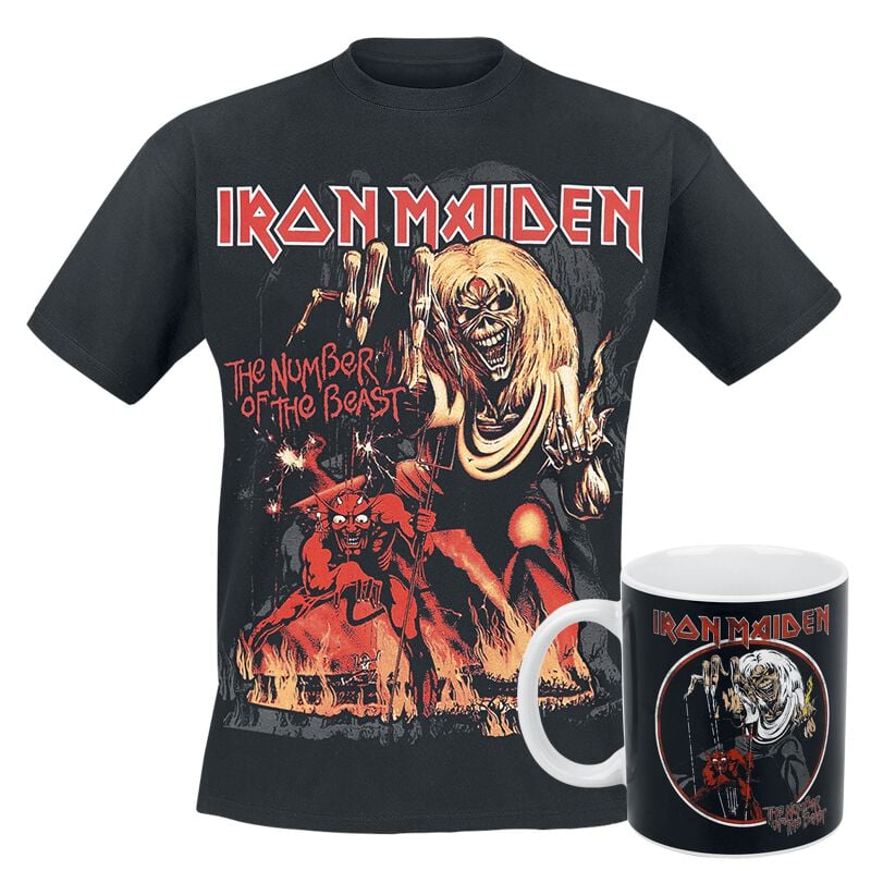 T-Shirt Manches courtes  de Iron Maiden - Fan Bundle - S à 5XL - pour Homme - noir - Iron Maiden