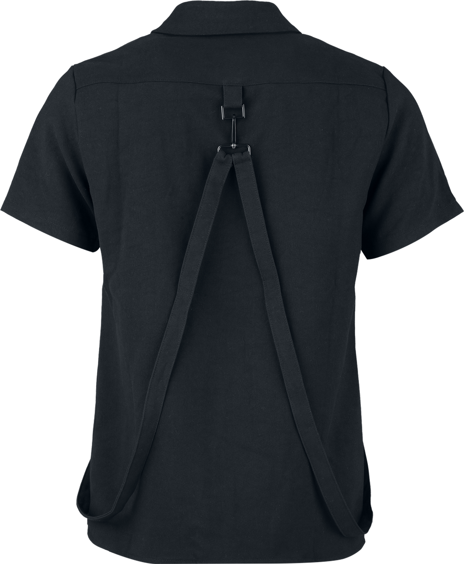 Chemise manches courtes Gothic de KIHILIST by KILLSTAR - Lunara Shirt - XS à L - pour Homme - noir - KIHILIST by KILLSTAR - View 2