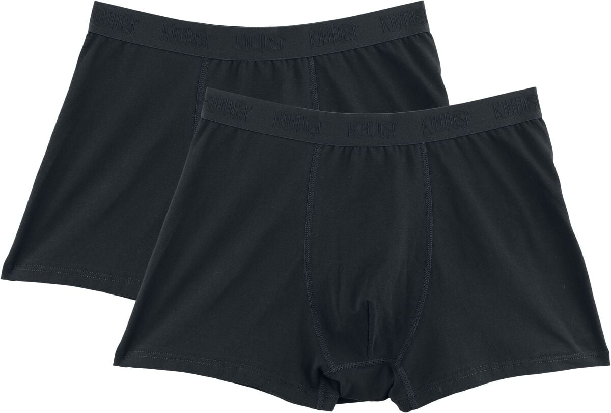 Boxer Gothic de KIHILIST by KILLSTAR - Kihilist 2 Pack Boxers - XS à 4XL - pour Homme - noir - KIHILIST by KILLSTAR
